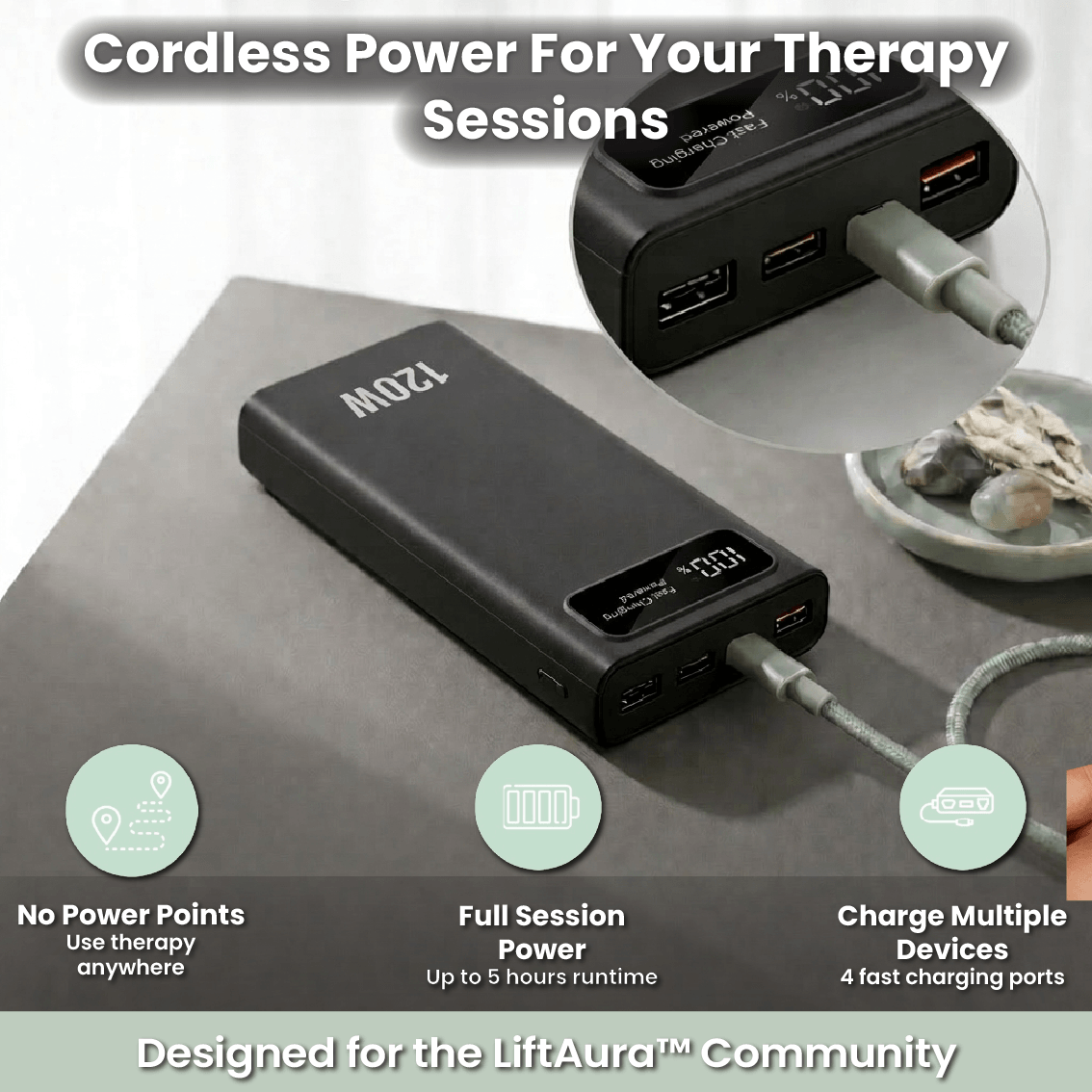 Aura Charge™ Portable Therapy Power